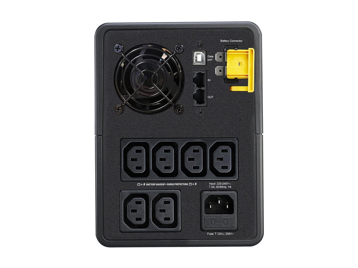 APC Back-UPS BX Series BX1600MI UPS AC 230V 900Watt 1600VA 7Ah output connectors 6