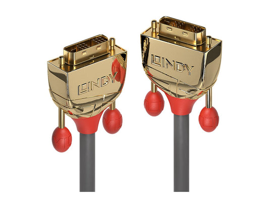 LINDY 10m Gold DVI-D SLD Single Link Cable 18+1 Single Link resolution 1920x1200