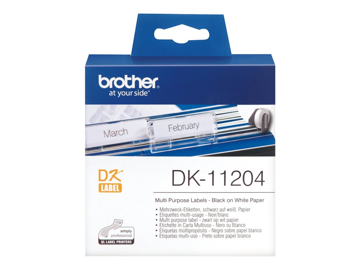 Dual label 400pc/roll 17x54 f QL-series