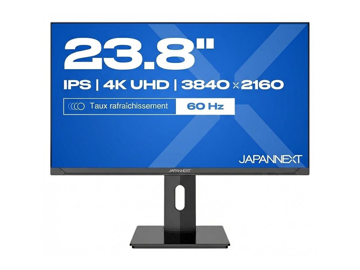 JAPANNEXT JN-IPS238U60 - Ecran 23.8p 3840x2160 4K UHD 60Hz - IPS - 300 cd/m2 - 1300:1 - HDMI x2 - DP x2