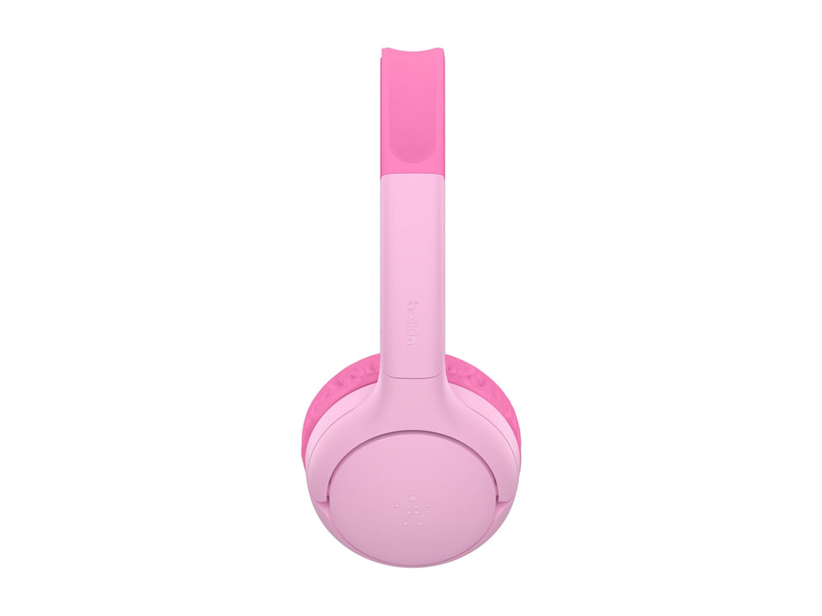 BELKIN SoundForm Mini 2 Kids Wireless On-Ear Headphones Pink With Case