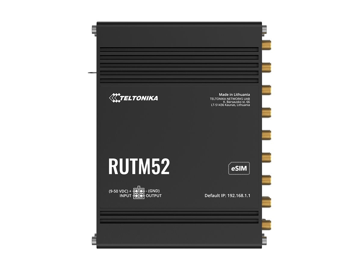 TELTONIKA NETWORKS RUTM52 DUAL SIM and eSIM 5G router