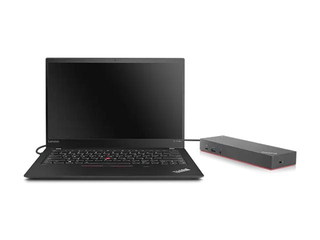 LENOVO ThinkPad Hybrid USB-C avec USB-A Dock - Station daccueil - USB-C - 2 x HDMI, 2 x DP - GigE - 135 Watt - ThinkRed