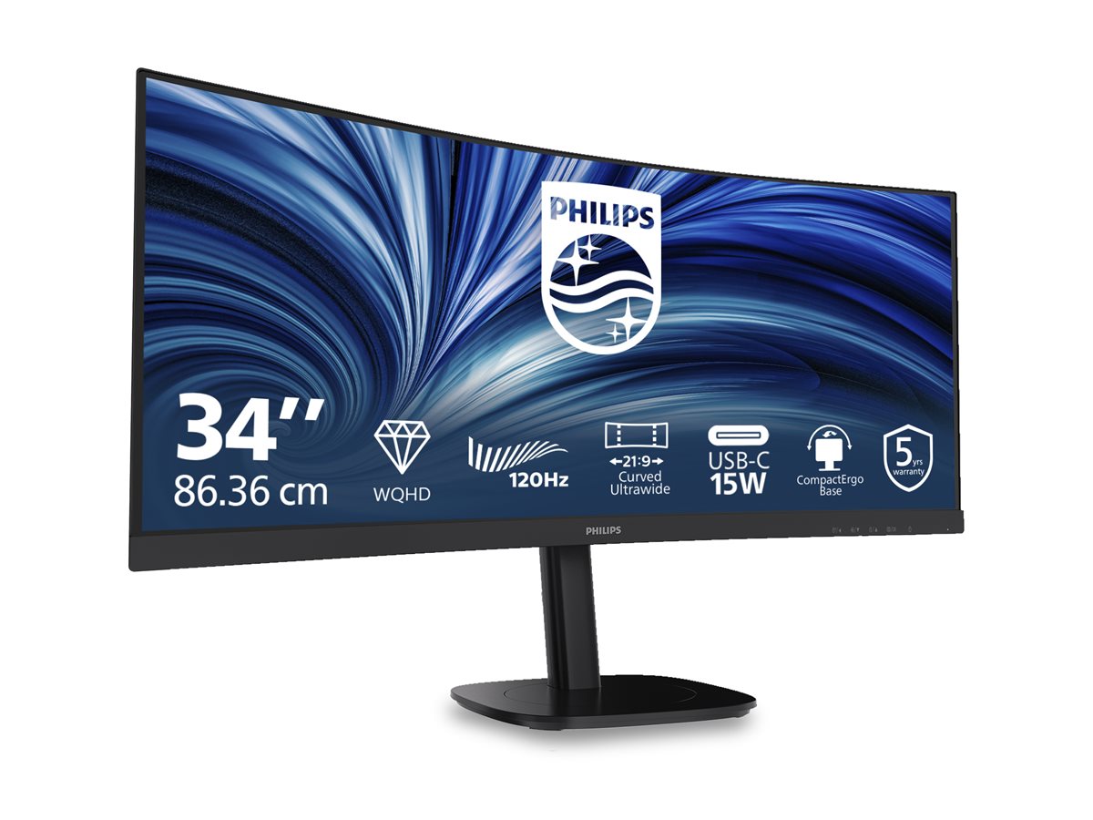 PHILIPS 34B2N3500C 34p 21:9 VA 120Hz 3440x1440 HAS 180mm HDMI 2x 2.1 TMDS DP 1.4