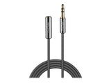 LINDY Cromo Line Audio Cable Stereo 3.5mm-3.5mm M-F 5m anthrazit extension