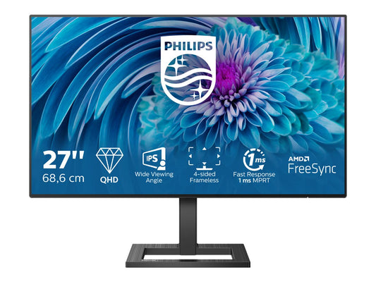PHILIPS 275E2FAE/00 E-Line 27p IPS Flat 2560x1440 16:9 1000:1 350cd/m2 75Hz 1ms MRPT SPEAKERS DP 2xHDMI VESA 100x100