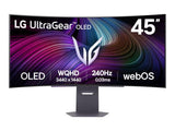 LG 45GX90SA-B.AEU 45p WQHD OLED UltraGear 240Hz G-Sync Curved Gaming Monitor with webOS