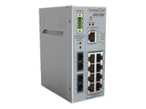 ALLIED Industrial managed switch with 8 10BASE-T/100BASE-TX ports plus x 100BASE-FX Optical Ports