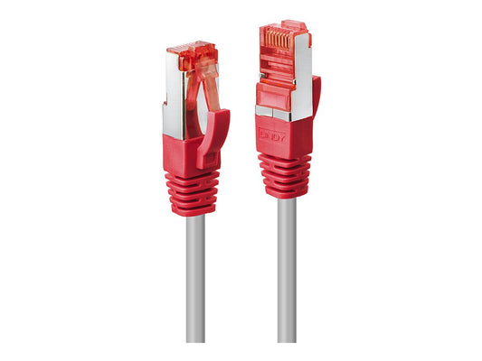 LINDY CrossOver Cat.6 S/FTP 1m Gigabit ready Grey with Red boot