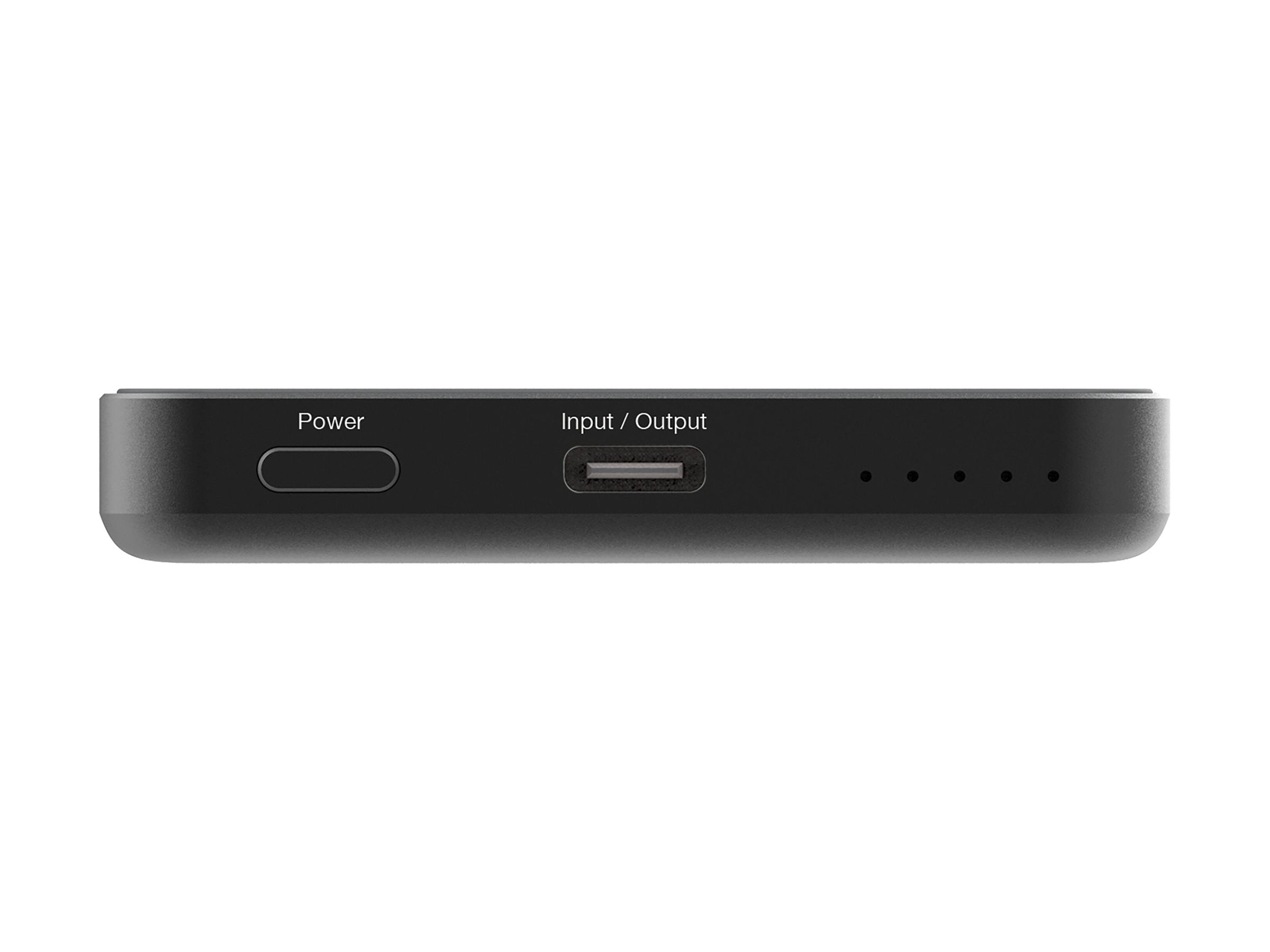 VERBATIM CHARGE N GO ESSENTIALS POWER BANK MAGNETIC WIRELESS 5000MAH BLACK WCF (P)