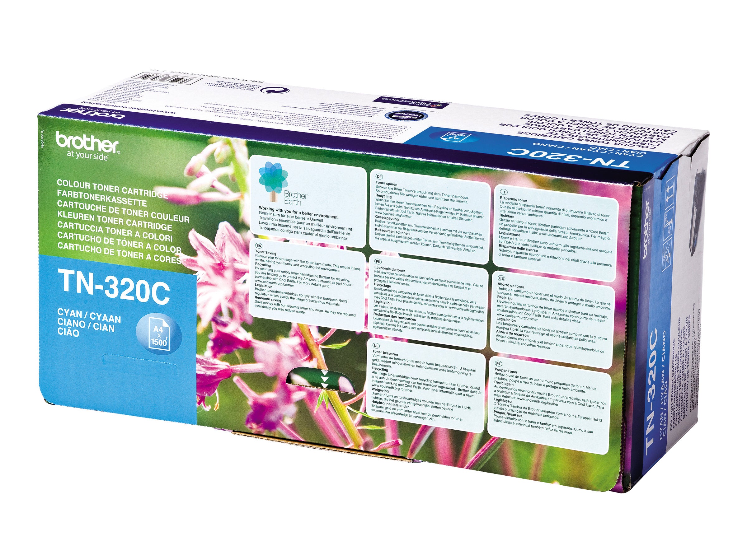 BROTHER TN-320 cartouche de toner cyan capacité standard 1.500 pages pack de 1