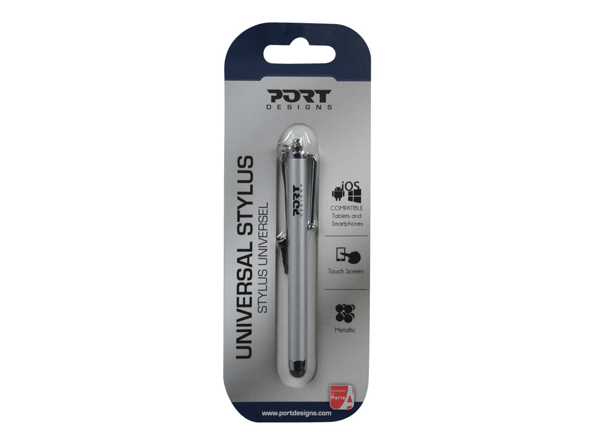 PORT DESIGNS UNIVERSAL STYLUS FOR TABLETS SILVER