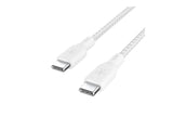BELKIN 100w USB-C to USB-C Braided Cable 2M White