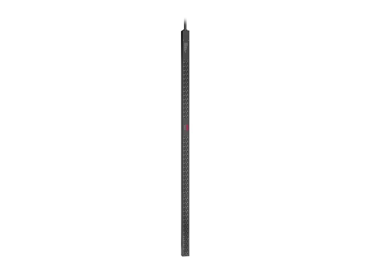 APC Basic Rack PDU Zero U Rack AC 120/208V input NEMA L21-20 output connectors 42 NEMA 5-20 0U 3m cord Black