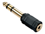 LINDY Adapter Stereo 3.5mm female 6.3mm male gold plated