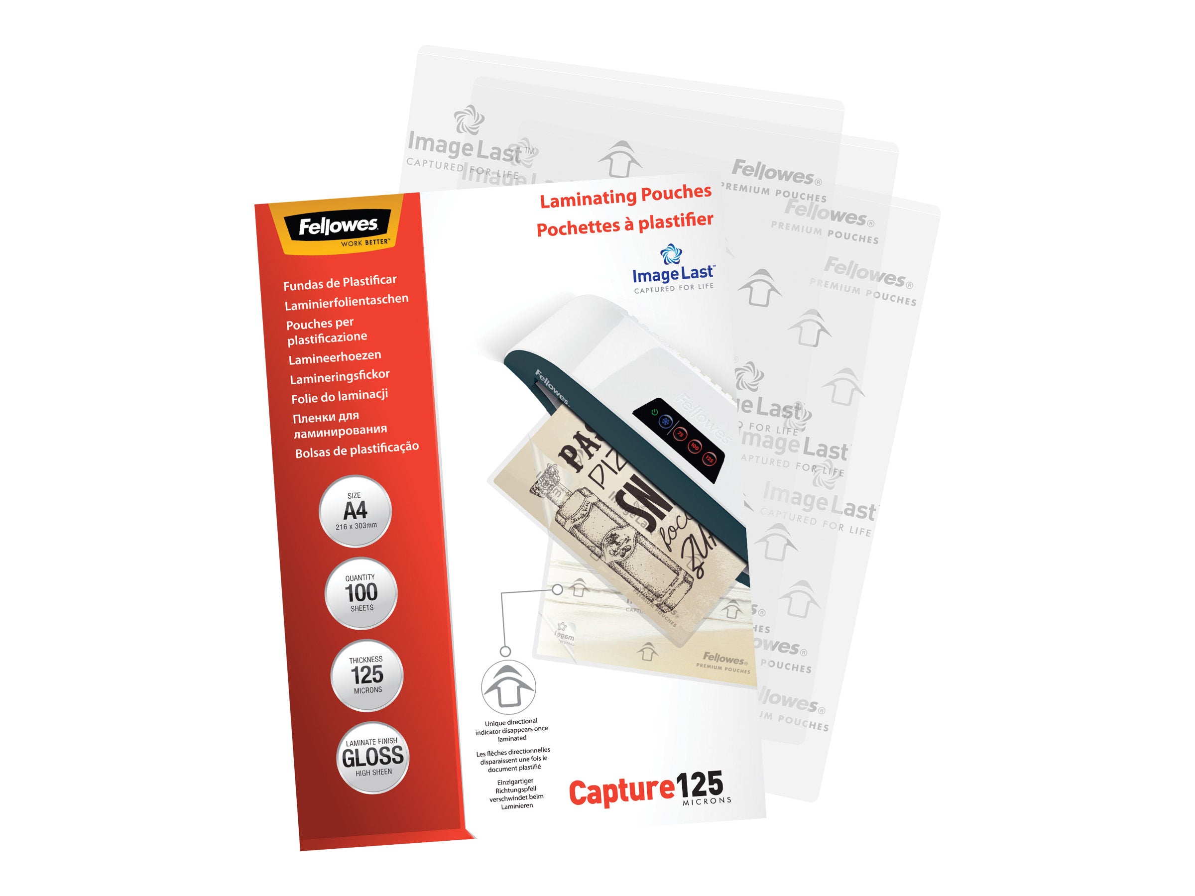 FELLOWES IL POCHETTES A4 125 MICRONS X 100