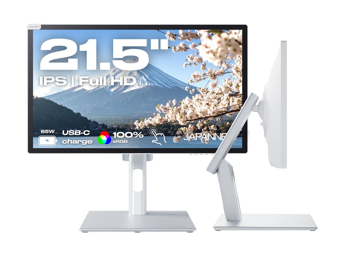 JAPANNEXT JNIPS2152FHDRC65WFLDT Ecran LED 21,5 FHD (1920x1080) 75Hz  IPS  250 c