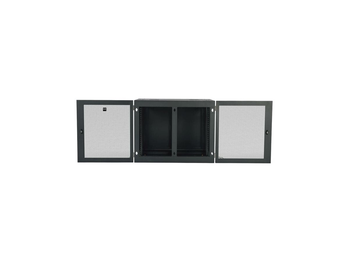 EATON TRIPPLITE 12U Wall Mount Rack Enclosure Server Cabinet Side Mount Wallmount Rack cabinet wall mountable Black 12U 19