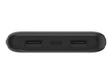 BELKIN Batterie externe 3 ports 10K avec câble USB-A vers USB-C noir