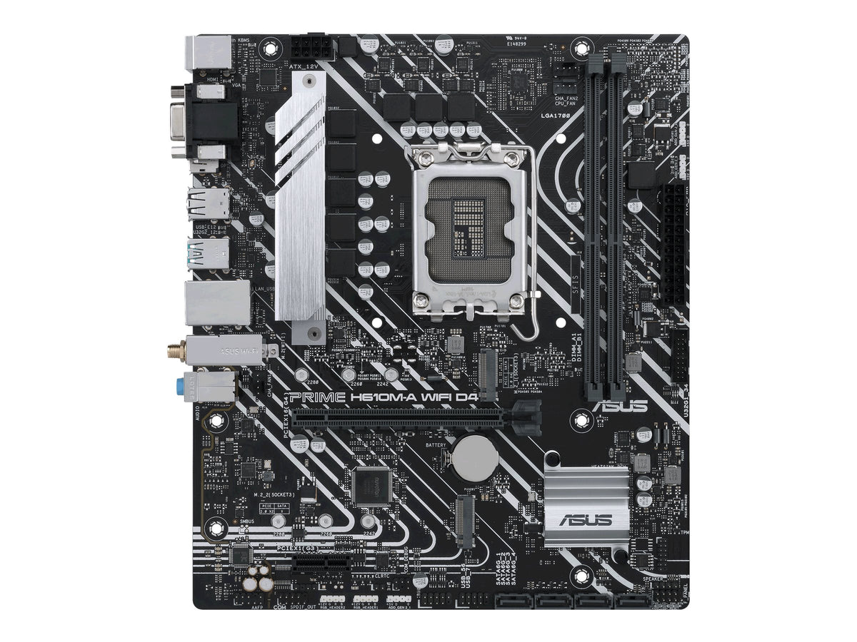 ASUS PRIME H610M-A WIFI D4 Intel H610 LGA 1700 2DDR4 1xPCIe 4.0 x16 2xM.2 4xSATA 6Gb/s 4xUSB 3.2 microATX MB