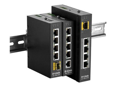 D-LINK 5 Port Unmanaged Switch with 4 x 10/100/1000BaseTX ports 4 PoE & 1 x 100/1000BaseSFP ports