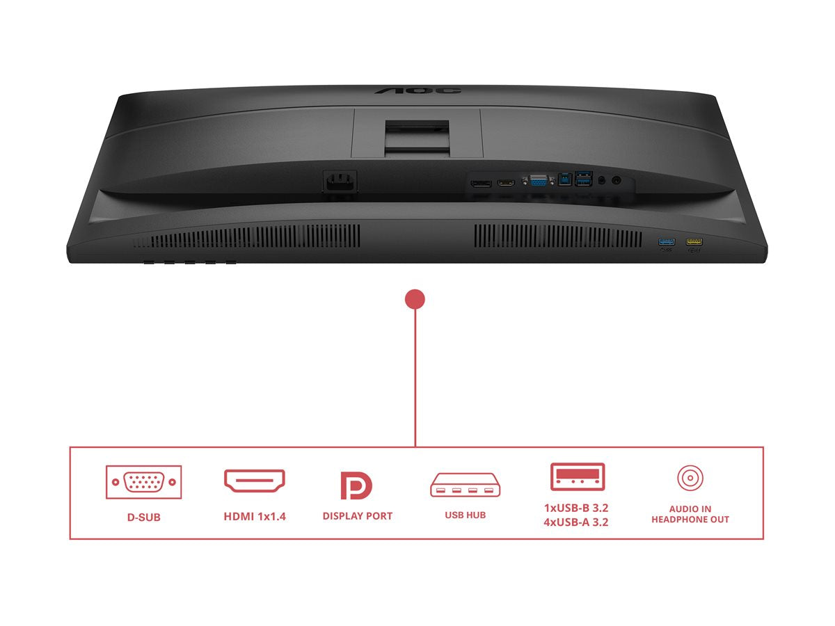 AOC 27E4U 27p FHD IPS 120Hz 4ms 300cd/m2 D-Sub HDMI DP Speakers Pivot