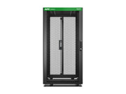 APC Easy Rack 600mm/24U/1000mm with Roof Side panel castors feet and 4 Brackets No Bottom black