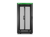 APC Easy Rack 600mm/24U/1000mm with Roof Side panel castors feet and 4 Brackets No Bottom black