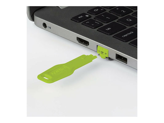 LINDY RJ45 Port Blocker key Green