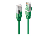 LINDY 0.3m Cat.6A S/FTP LSZH Cable Green