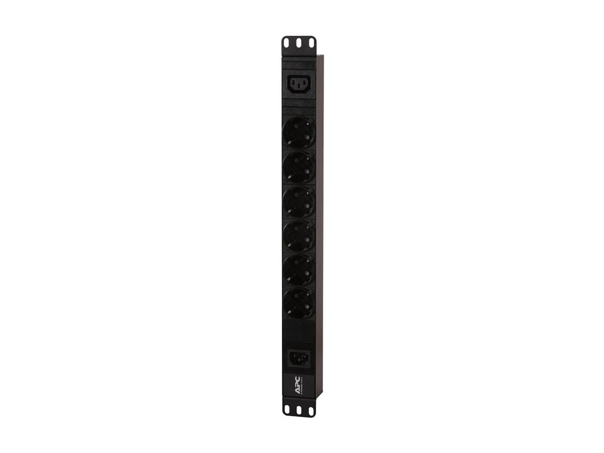 APC Easy PDU EPDU1010B-SCH Basic 1U 10A 230V 6x Schuko & 1x C13 C14 stekker
