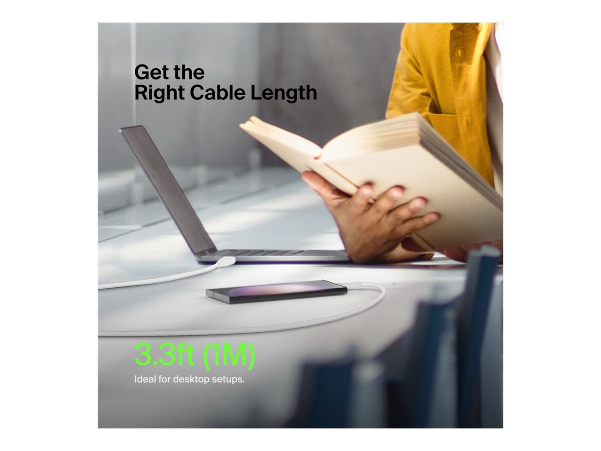 BELKIN BOOST CHARGE USB-C to USB-C 2.0 Cable PVC 1M White