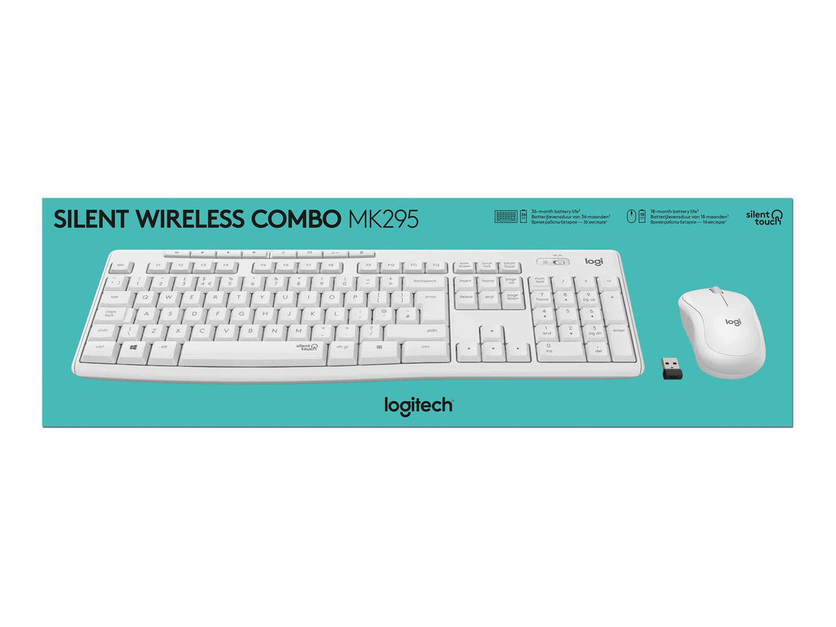 LOGITECH MK295 Silent Wireless Combo - OFF WHITE - FRA - CENTRAL