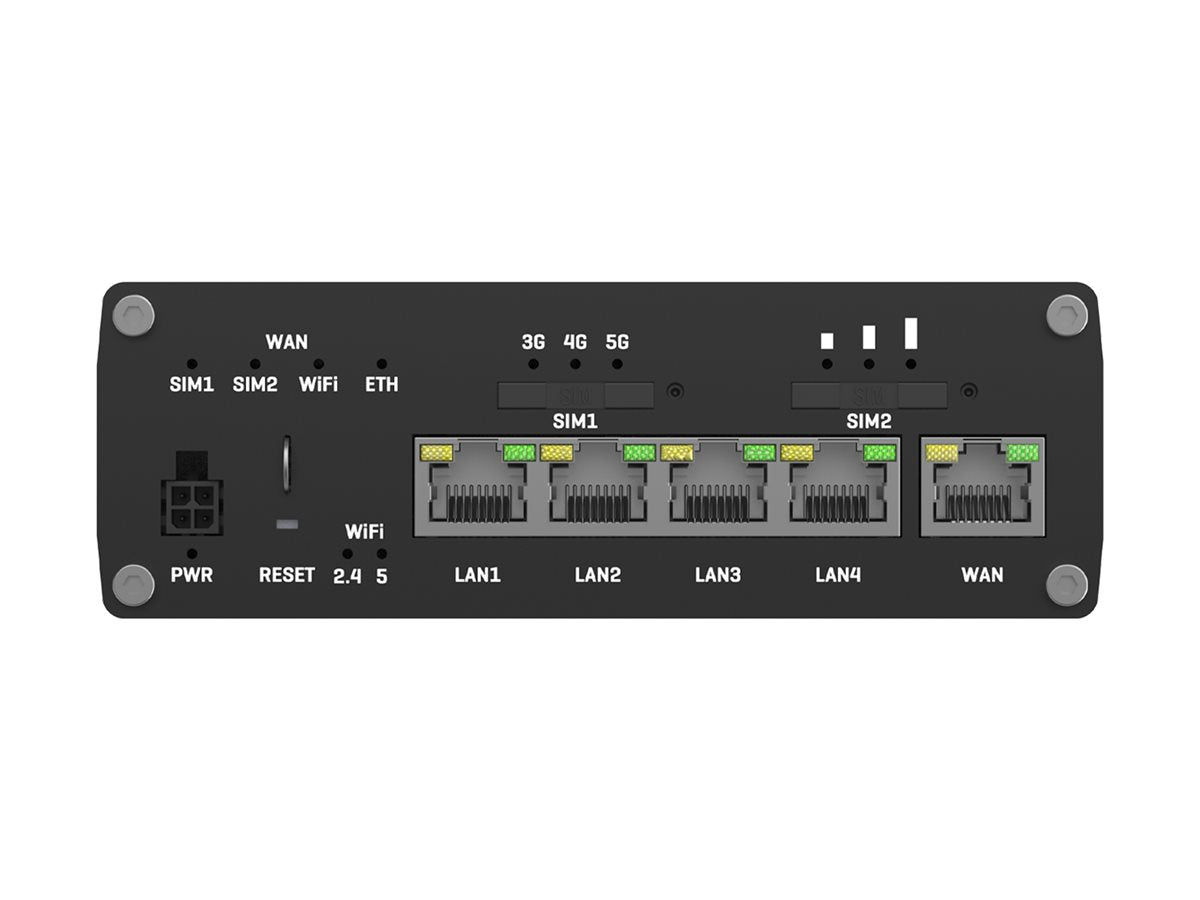 TELTONIKA NETWORKS RUTM50 DUAL SIM 5G/4G/LTE EMEA APAC Brazil EU PSU Cellular Router