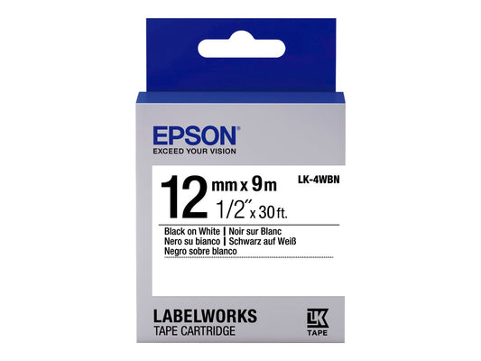 EPSON LK-4WBN Standard Noir/Blanc 12/9
