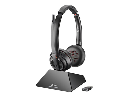 HP Poly Savi 8220 UC Microsoft Teams Certified DECT 1880-1900 MHz USB-A Headset-EURO