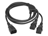 EATON TRIPPLITE Power cable C14 to 2xC13 splitter cable H05VV-F 10A 2M