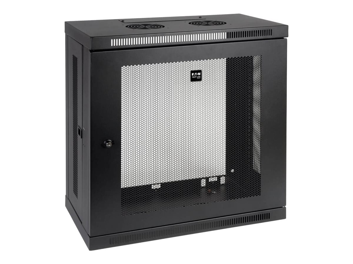 EATON TRIPPLITE SmartRack Rack enclosure cabinet low-profile patch-depth small wall mountable Black 12U 19