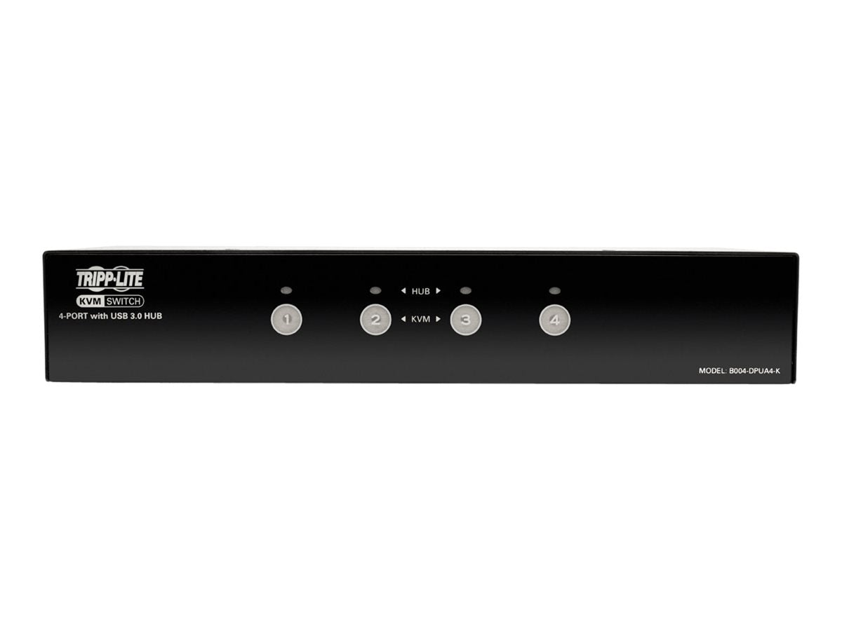 EATON TRIPPLITE 4-Port DisplayPort KVM Switch w/Audio Cables and USB 3.0 SuperSpeed Hub KVM audio USB switch 4xKVM audio