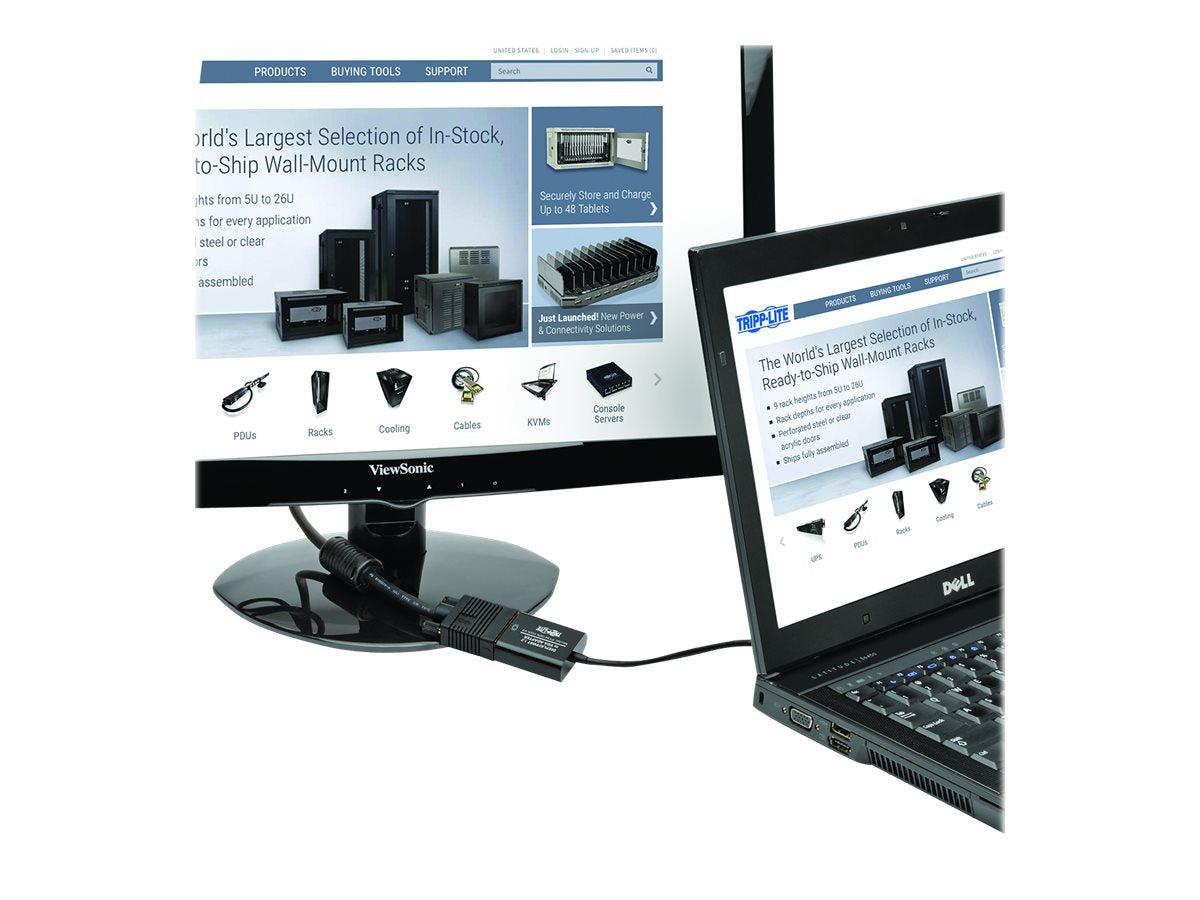 EATON TRIPPLITE DisplayPort to VGA Active Adapter Video Converter DP ver 1.2 M/F 6p 15.24cm