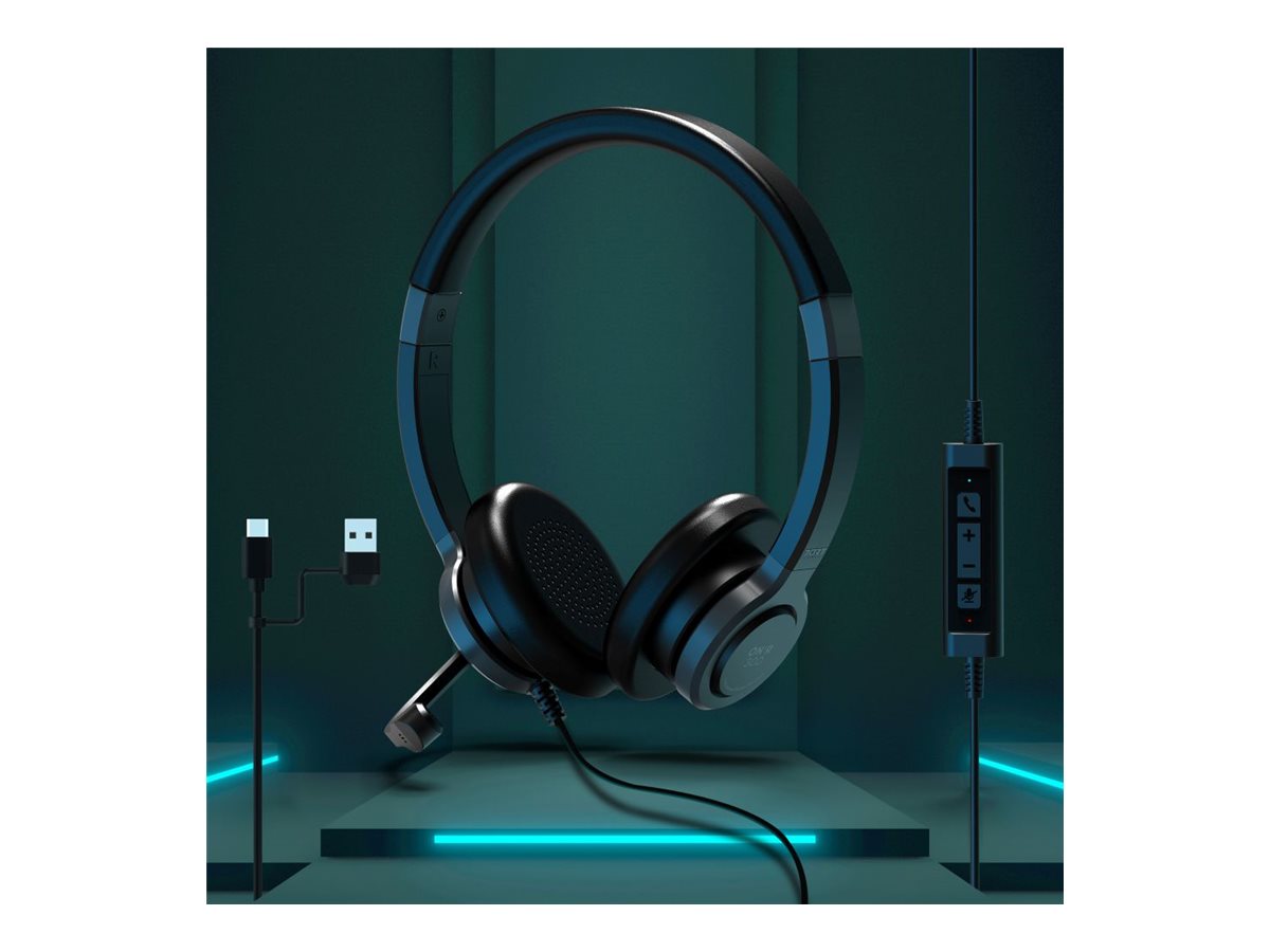 PORT DESIGNS Stereo Headset Active Office Usb Mic Office