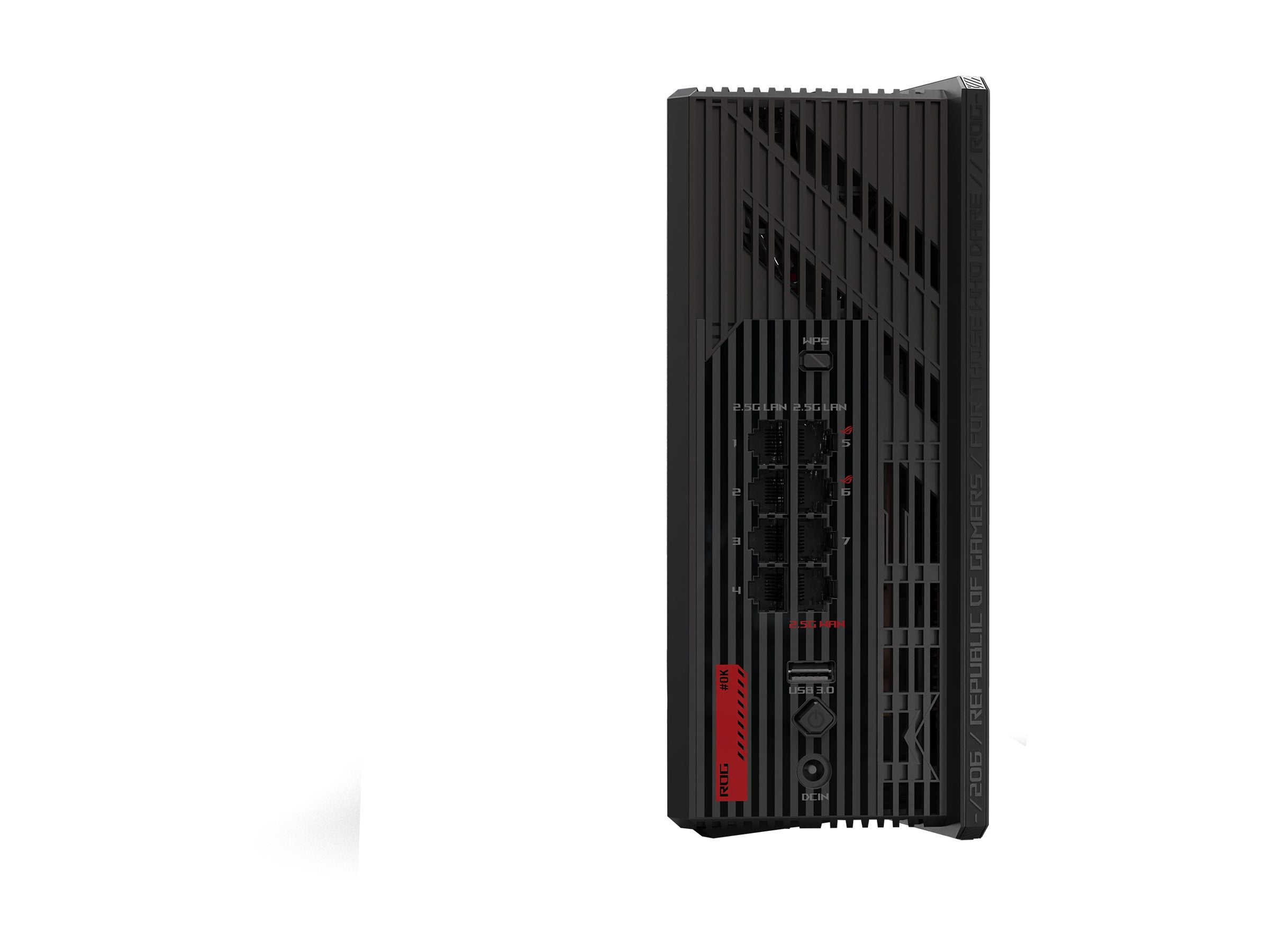 ASUS ROG Strix GS-BE18000 WiFi 7 Tri-band Router 18000 Mbps 8x 2.5G Ports 3.300 sq. ft. Coverage 2.0GHz Quad-core CPU