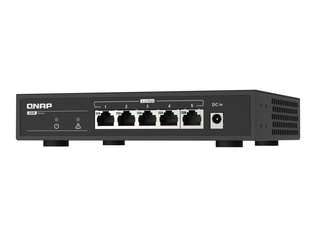 QNAP QSW-1105-5T 5 port 2.5Gbps auto negotiation 2.5G/1G/100M unmanaged switch