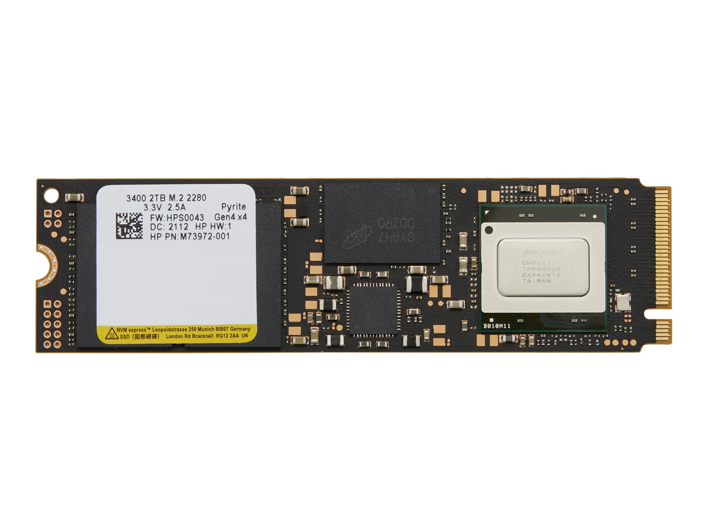 HP 2To PCIe NVMe TLC M.2 SSD