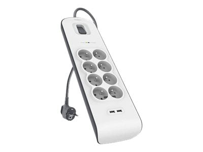 BELKIN Multiprise/Parafoudre 8 Prises 2 Ports USB
