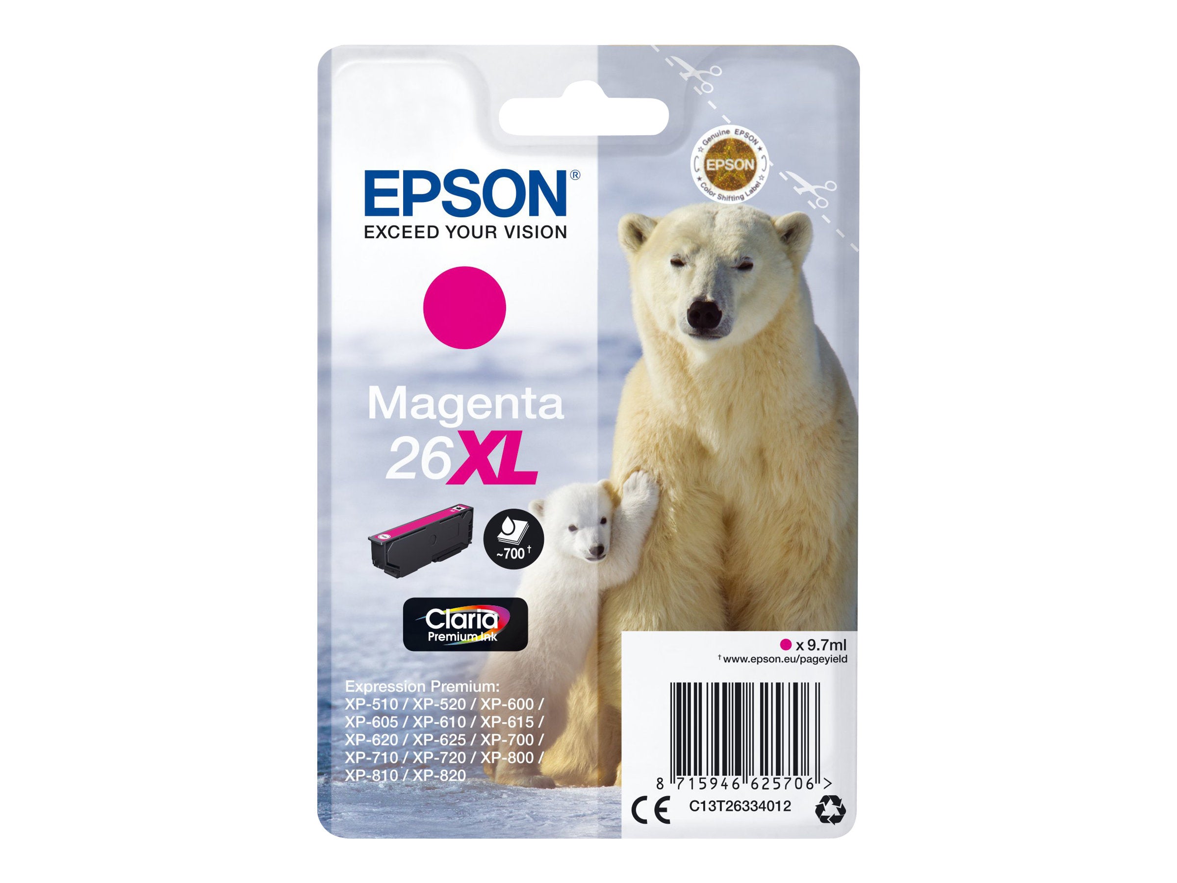Ink/26XL Polar Bear 9.7ml MG