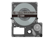 EPSON Metallic Tape Silver/Black 18mm 9m LK-5SBM