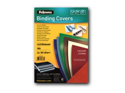 FELLOWES delta couvertures a4 rouge x 100