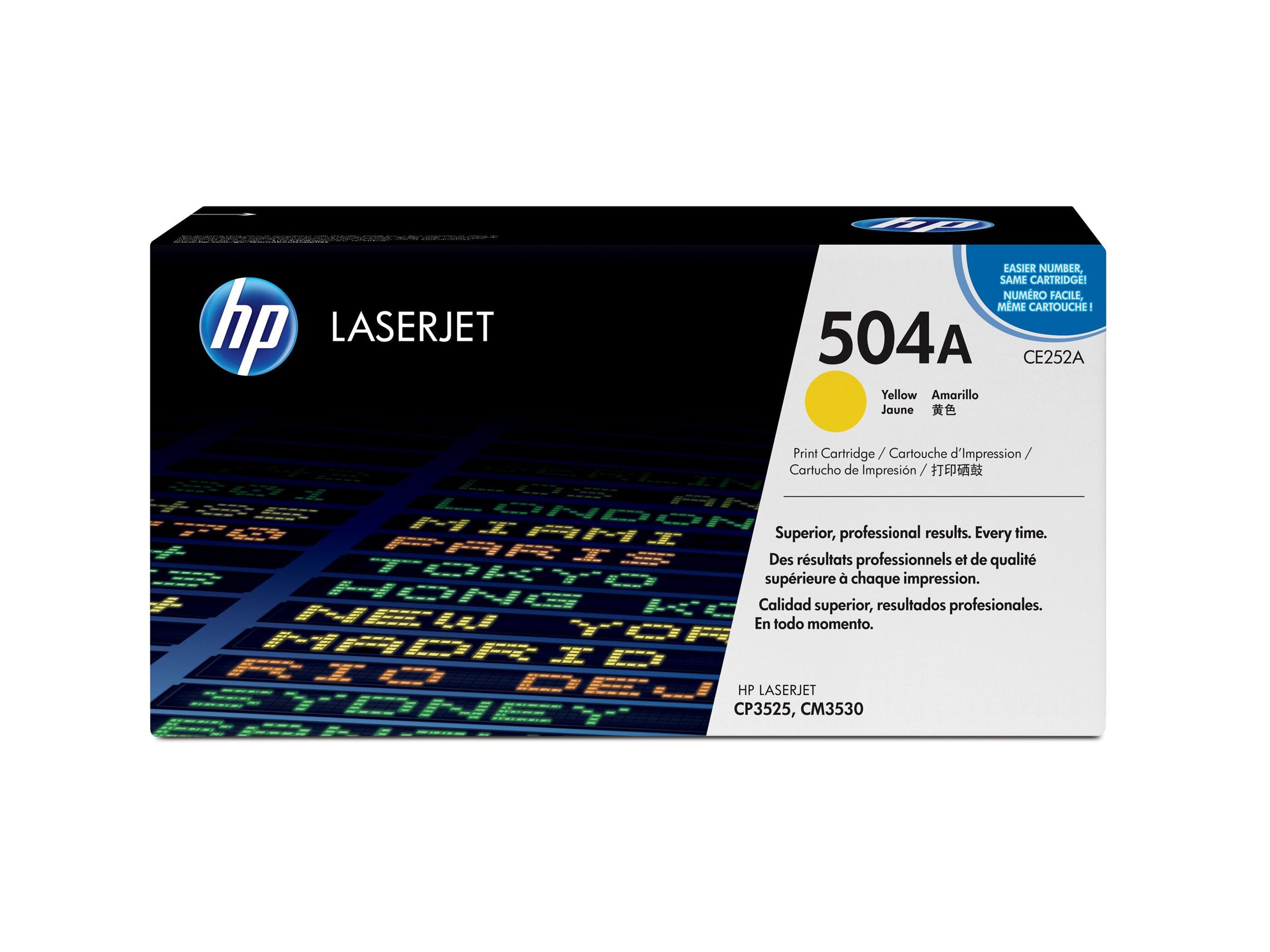 HP 504A original Colour LaserJet Toner cartridge CE252A yellow standard capacity 7.000 pages 1-pack ColorSphere