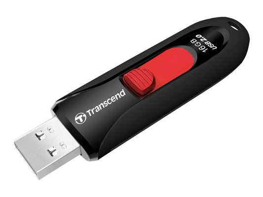 TRANSCEND 16Go Clé USB 2.0 - Noir